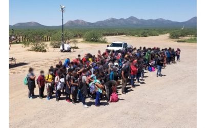 Grupo de 300 niños migrantes se entrega a la Patrulla Fronteriza en Arizona