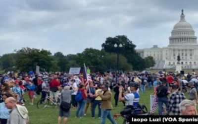 EE. UU.: menos manifestantes de los esperados en protesta en el Capitolio