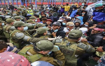 Violento desalojo de migrantes en el norte de Chile