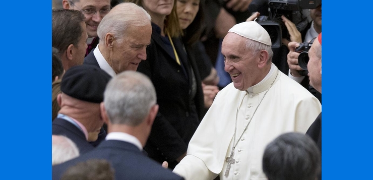Vaticano cancela transmisión de Biden recibiendo al papa