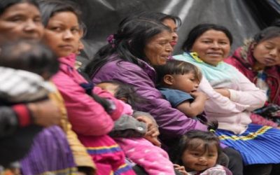 Indígenas reclaman derechos asentados en parque de Bogotá
