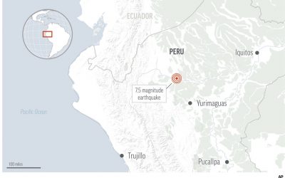 Terremoto de 7,5 en norte de Perú, sin víctimas reportadas