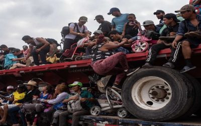Nueva caravana migrante con unos 3,000 indocumentados agudiza la crisis migratoria en México