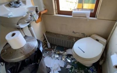 Policía: 8 menores destrozaron vagones de Old Colony