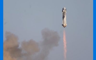 Blue Origin hace 3er vuelo tripulado, con Strahan a bordo