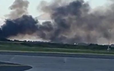 Se estrella avión en aeropuerto de Dominicana, 9 muertos