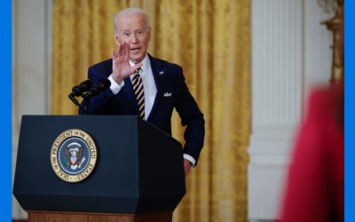 Biden pasa dos horas con los medios hablando de coronavirus, inflación y la crisis con Ucrania.
