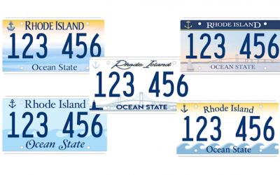 Rhode Island presenta finalistas del diseño para nueva placa.