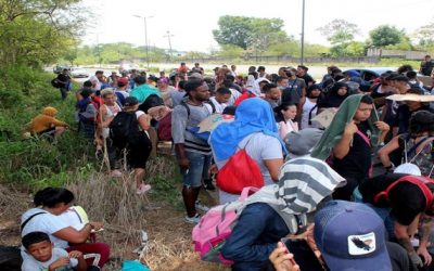 Sale una nueva caravana migrante del municipio mexicano de Tapachula