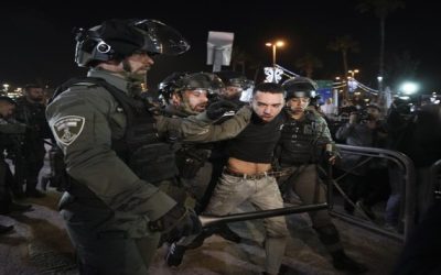 Ocho detenidos en 3ra noche de disturbios en Jerusalén