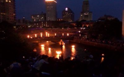 WaterFire realizada primer encendido y anuncia calendario 2022