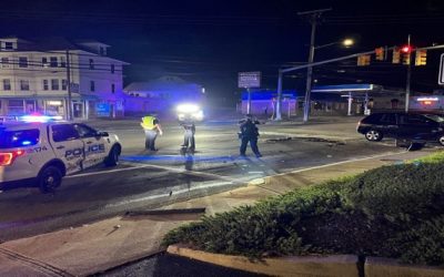 Patrulla de North Providence involucrada en choque.