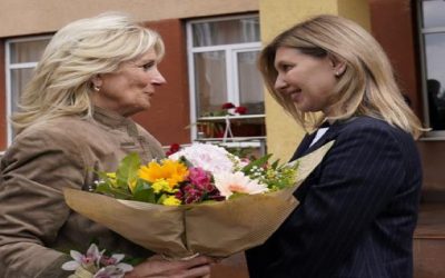 Primera dama de EEUU Jill Biden visita de sorpresa a Ucrania