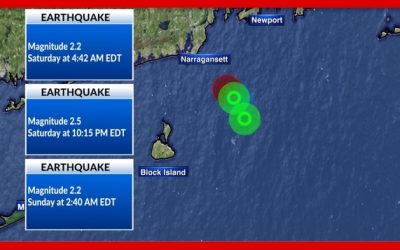 3 temblores estremecen Rhode Island durante el fin de semana.