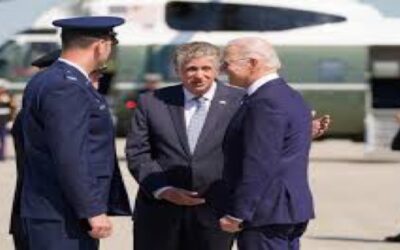 Presidente Biden llega a Rhode Island, camino a Brayton Point en Somerset, Mass.