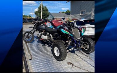 Policía Providence confisca 4 ATV’s.