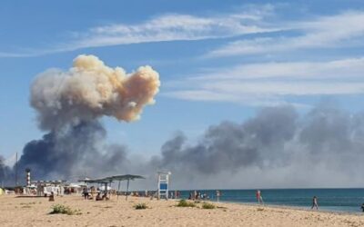 Fuertes explosiones sacuden base aérea rusa en Crimea