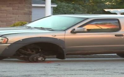 Adolescente se encuentra grave luego de ser alcanzada por un neumático.