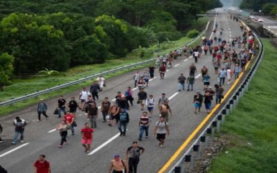 Nueva caravana con más de 600 migrantes parte de la ciudad mexicana de Tapachula