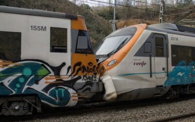 Un choque de trenes en España deja 155 heridos leves
