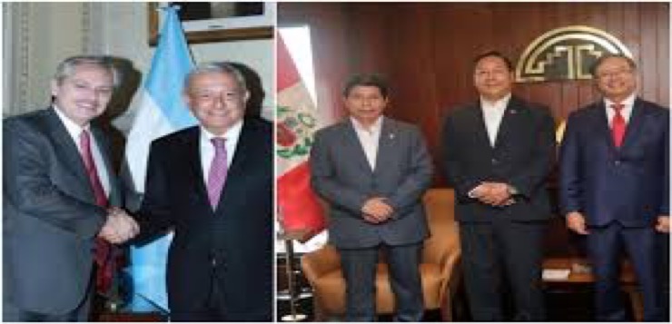 Colombia, Argentina, México y Bolivia, a favor de Castillo