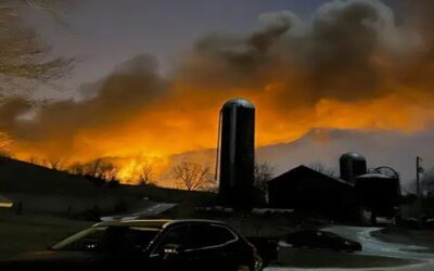 Descarrila tren en Ohio; causa incendio y orden de desalojo