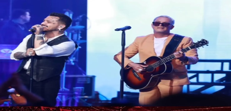 Alejandro Sanz y Christian Nodal sorprenden cantando juntos en Guadalajara