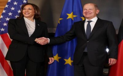 Kamala Harris reafirma con Macron y Scholz el compromiso de apoyo a Ucrani