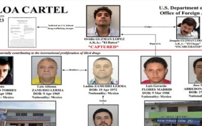 Estados Unidos incluyó a seis operadores del Cártel de Sinaloa en la lista negra del Departamento del Tesoro