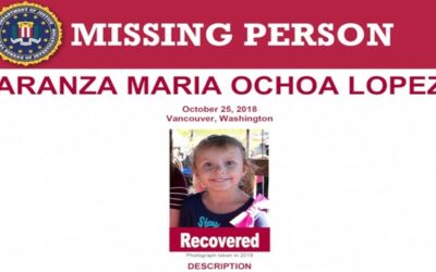 Encuentran en México a niña de 8 años secuestrada en Washington hace 4 años