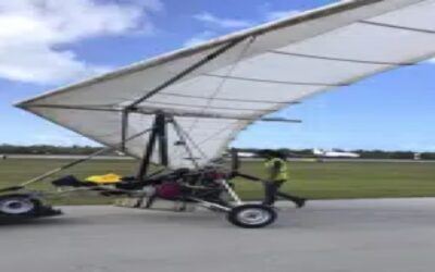 Dos migrantes cubanos vuelan a EEUU en ala delta motorizada