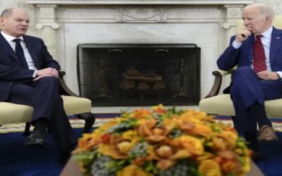 Biden y Scholz discuten guerra de Ucrania en la Casa Blanca