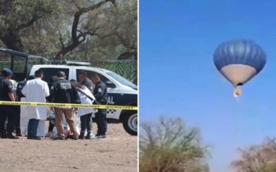 Dos viajeros se lanzan al vacío al incendiarse el globo en que sobrevolaban Teotihuacán