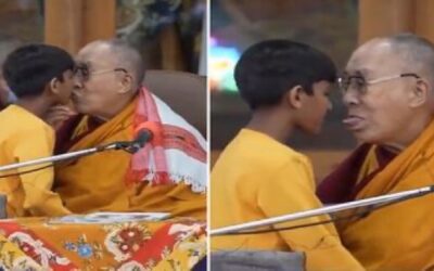 El dalái lama se disculpa tras pedir a un niño que “chupe su lengua” durante un evento