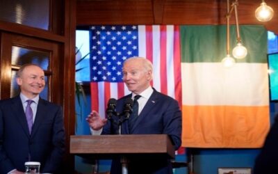 Gira irlandesa de Biden llega a Dublín para discurso en el Parlamento