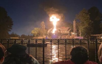 Dragón se incendia en el parque Disneyland de California