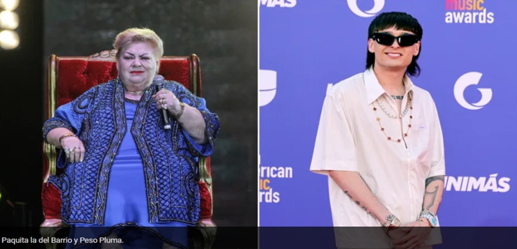 Paquita la del Barrio revela si está dispuesta a una colaboración con Peso Pluma