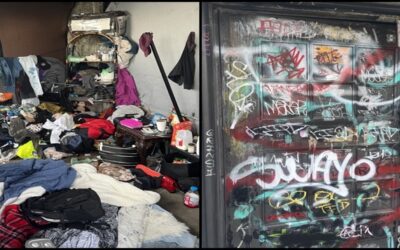 Desalojan a desamparados que estaban viviendo en torre del Puente Washington