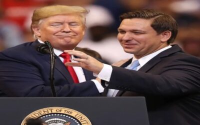 Trump y DeSantis apuntan contra los inmigrantes en actos de campañas