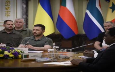 Zelenskyy se reúne en Kiev con delegación de gobernantes de África