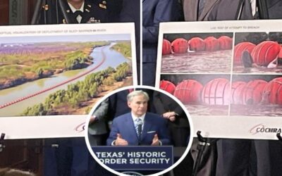 Propone Gobernador de Texas Greg Abbott instalar ‘muro fronterizo flotante’ en el Río Bravo