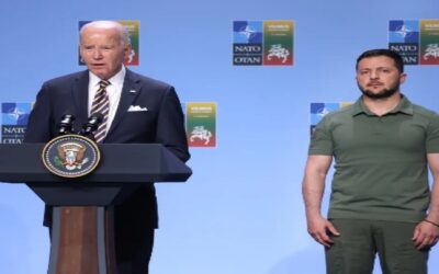 Biden refuerza compromiso de OTAN con Ucrania y defiende coalición de 50 países contra invasión rusa