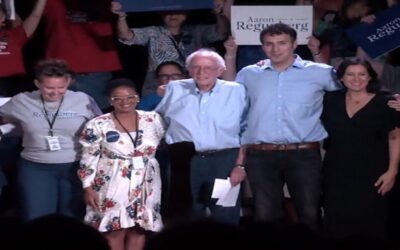 Sanders llega a Rhode Island para apoyar a Regunberg en su intento por ganar la elección para el Primer Distrito