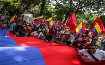 Chavistas se movilizan en regiones del país para respaldar a Maduro y rechazar el bloqueo