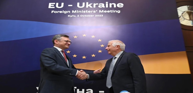 Jefes diplomáticos europeos se reúnen en Kiev para apoyar a Ucrania entre tensiones internas
