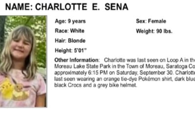 ALERTA AMBER: buscan niña de 9 años secuestrada en un camping de Nueva York