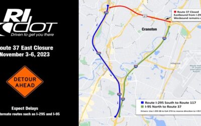 RIDOT: Ruta 37 en Cranston cierra fin de semana 3 noviembre