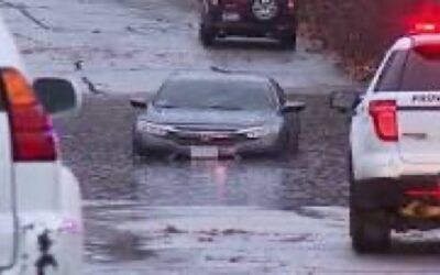 Fuertes lluvias y vientos dejan a miles sin electricidad y sectores inundados en el Sur de Nueva Inglaterra.