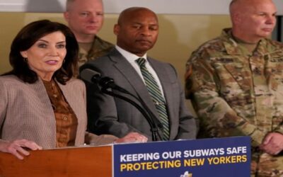 Despliegan policía y guardia nacional en el metro de Nueva York para combatir la inseguridad