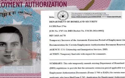 USCIS amplía a 540 días la extensión automática del permiso de trabajo